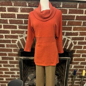 VINTAGE Cowl Neck Tunic Sweater